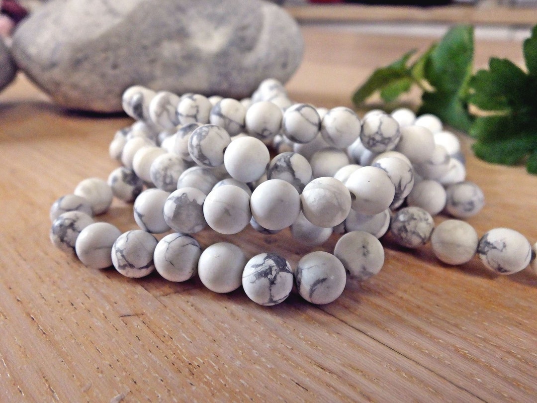 Howlite Juego de 90 perlas en natural Turquesa Blanco - Etsy España