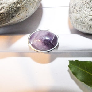 18-25- Amethyst Ring - Calm/Calm/ Parapsychic Abilities - Stone Woman Ring