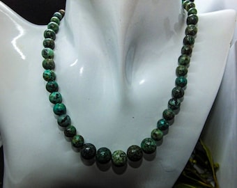 Natural African turquoise necklace