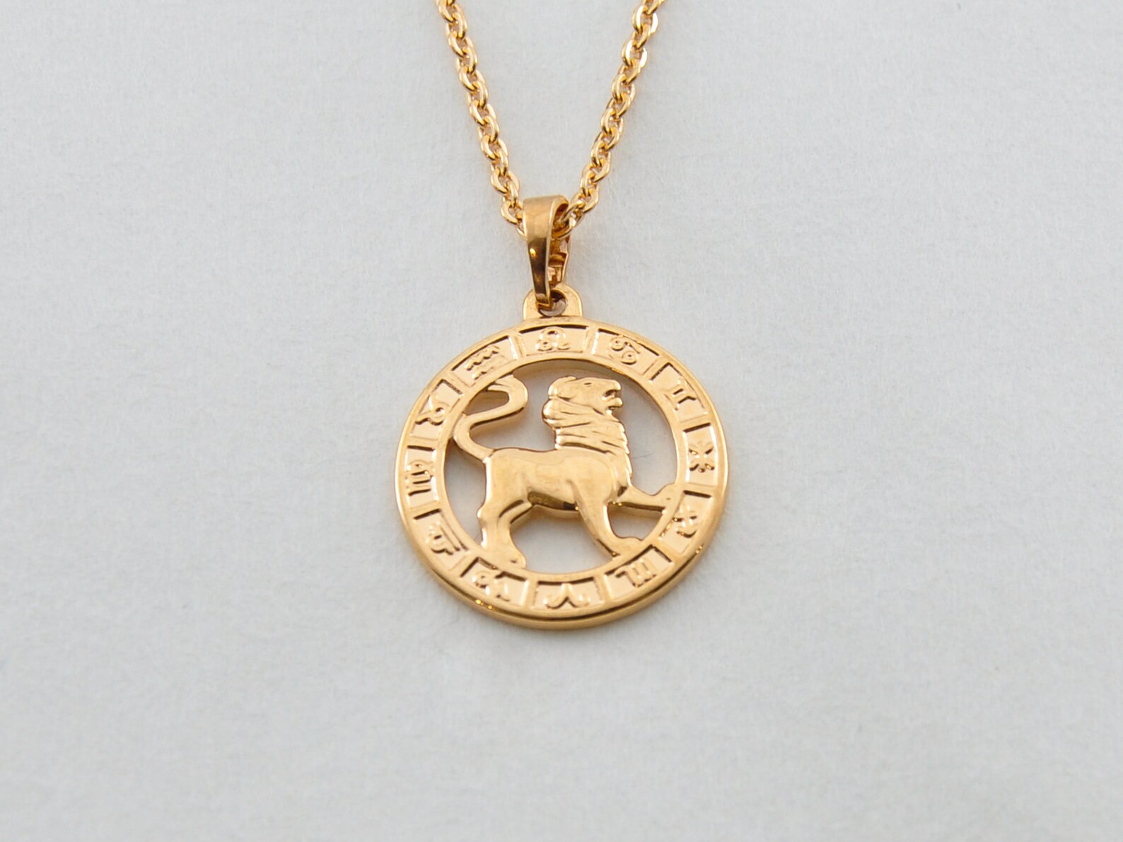 Zodiac Necklace Leo Pendant Zodiac Jewelry Astrology Etsy