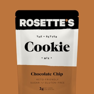 KETO BAKING MIX - Chocolate Chip Cookie Mix:  Low-Carb, Sugar-Free, Gluten-Free, Paleo