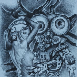 Robbie- charcoal on paper, framed original drawing