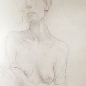脱衣スケッチ - オリジナルスケッチ 8.5&quot;x11&quot;