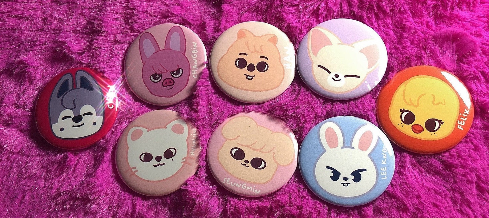 Stray kids buttons 1.5 inches | Etsy
