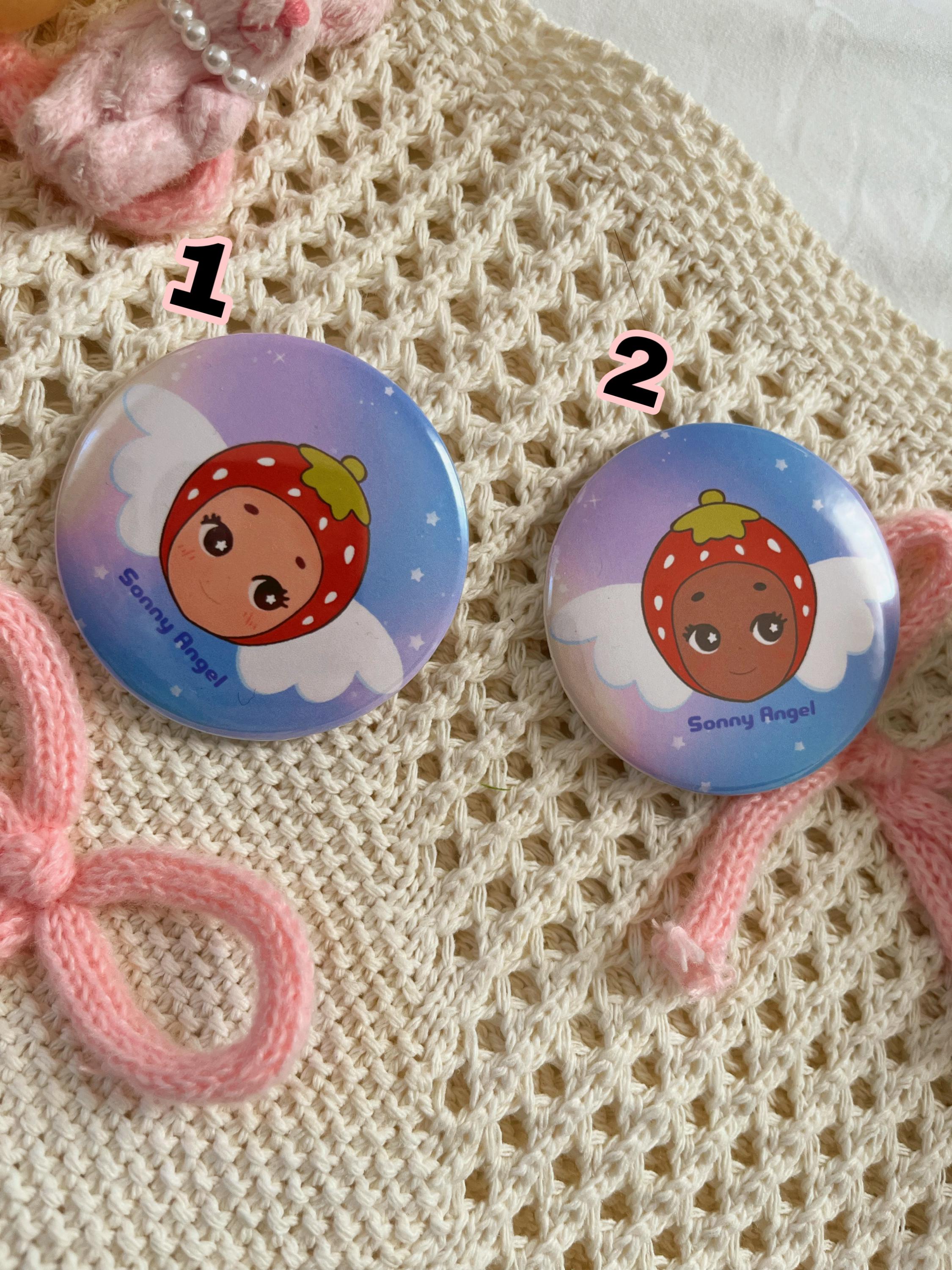 Sonny Angel Button Pin - 2.25” Adorable Strawberry Hat - Etsy