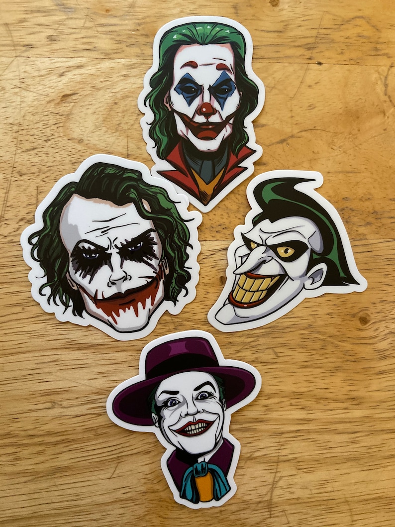 Joker Sticker Set Etsy