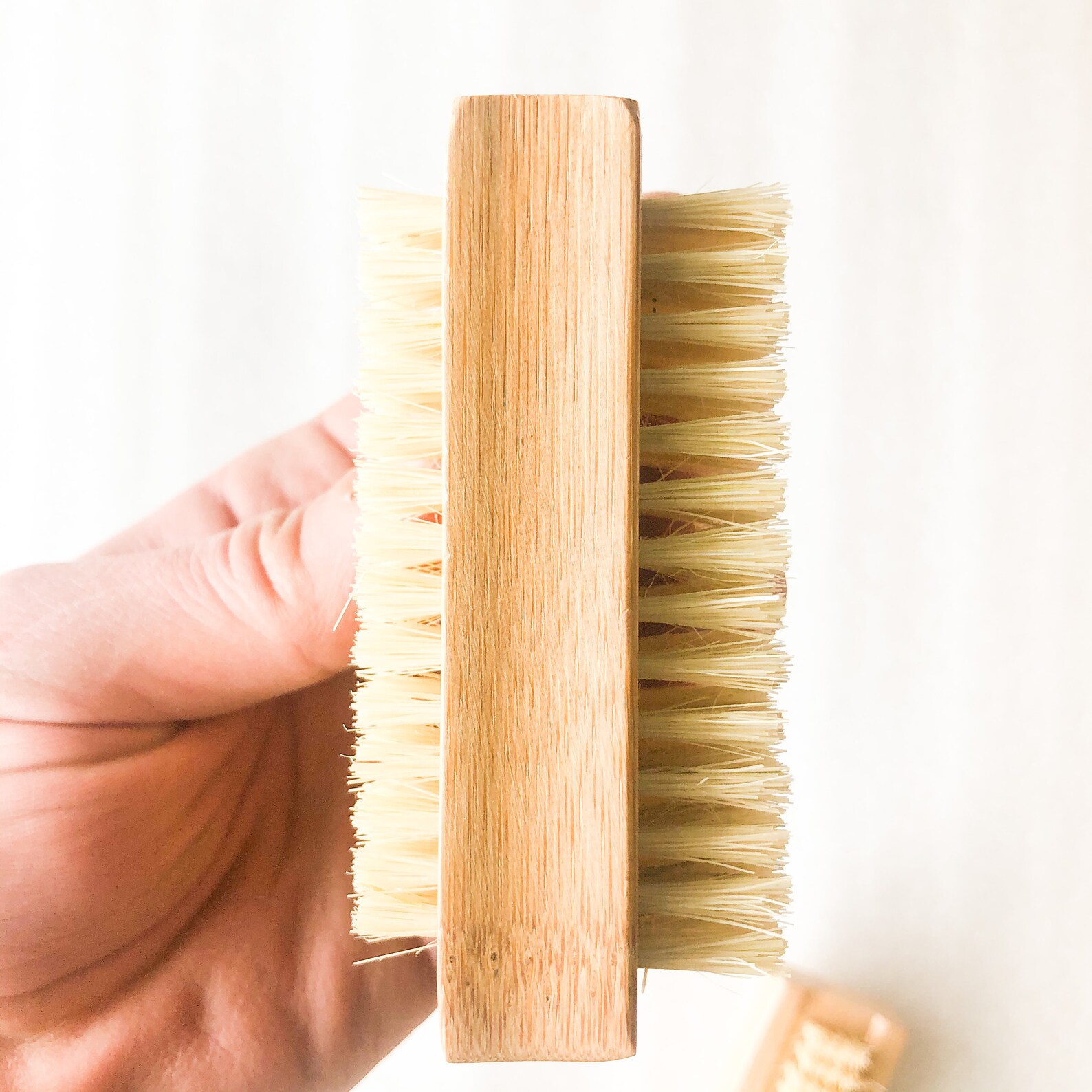 Natural Bamboo Sisal Nail BrushPlastic Free Zero Waste Double Etsy