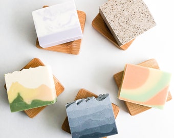 Natural Handmade Vegan Bar Soap - Zero Waste Biodegradable Body & Hand Soap - Sustainable Bathroom | Beauty