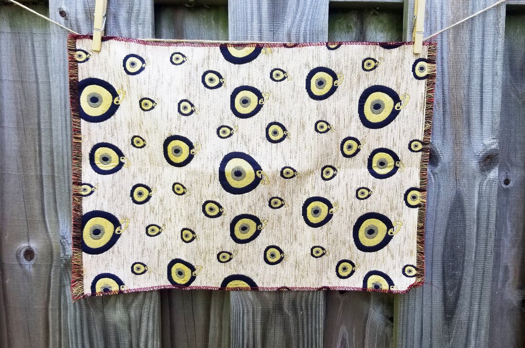 Turkish Evil Eye Altar Cloth: Sacred Space Tarot Mat - Etsy