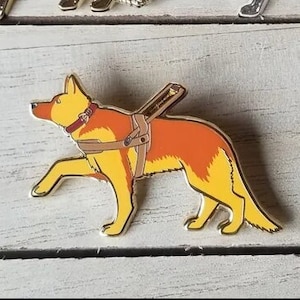Buddy Pin (History First Guide Service Therapy Dog Animal Cute Cool For Medical Science Travel German Shepard)