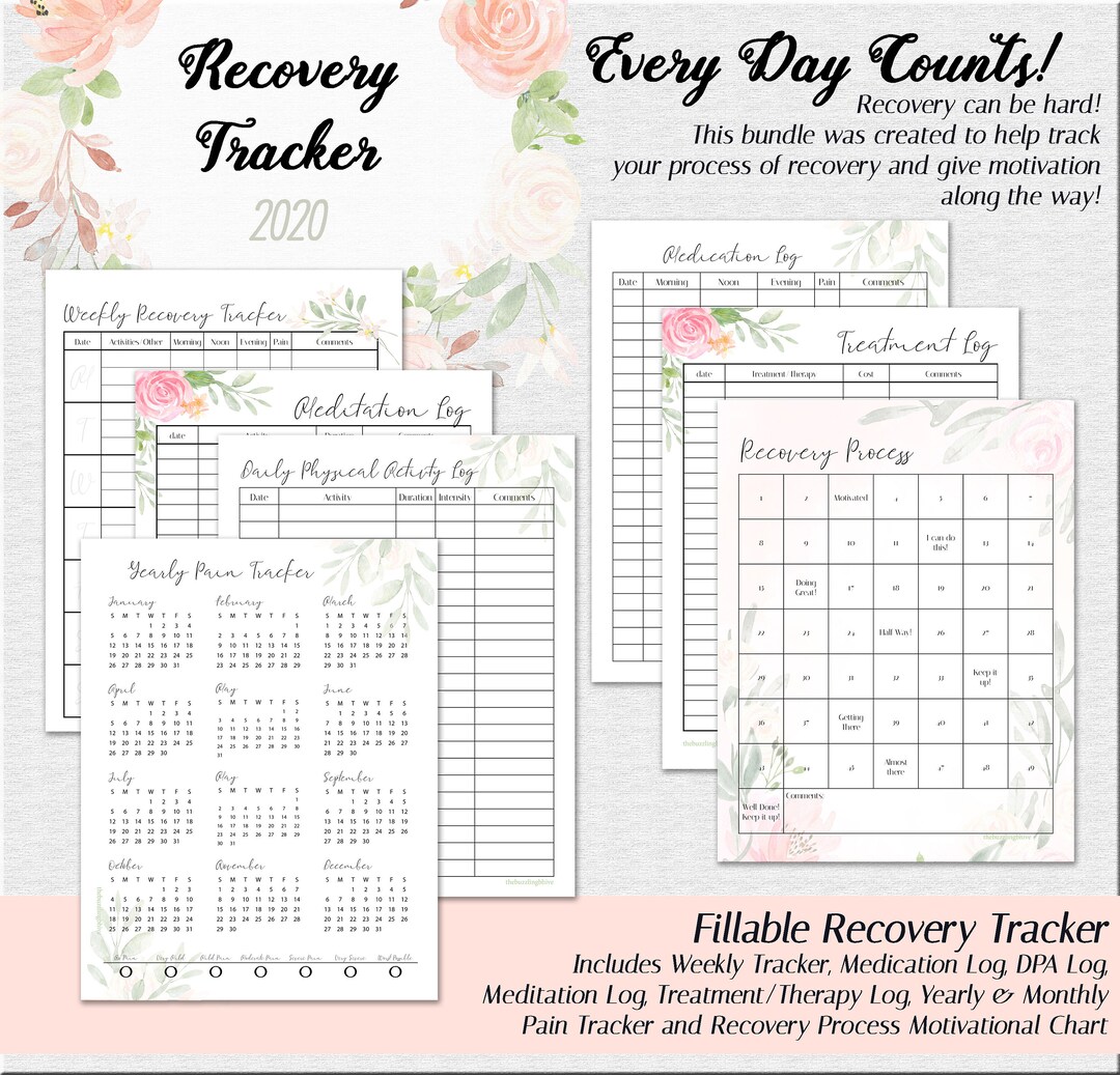 Recovery Tracker - Medication, Physical Activity, Pain, Meditation ...