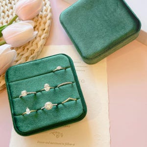 Handmade Velvet Ring Box: Engagement & Wedding Ring Storage