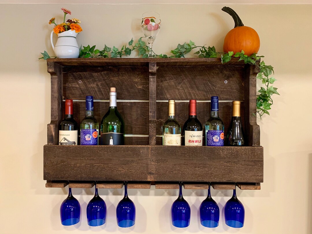 Handmade Wood Wine Rack Etsy