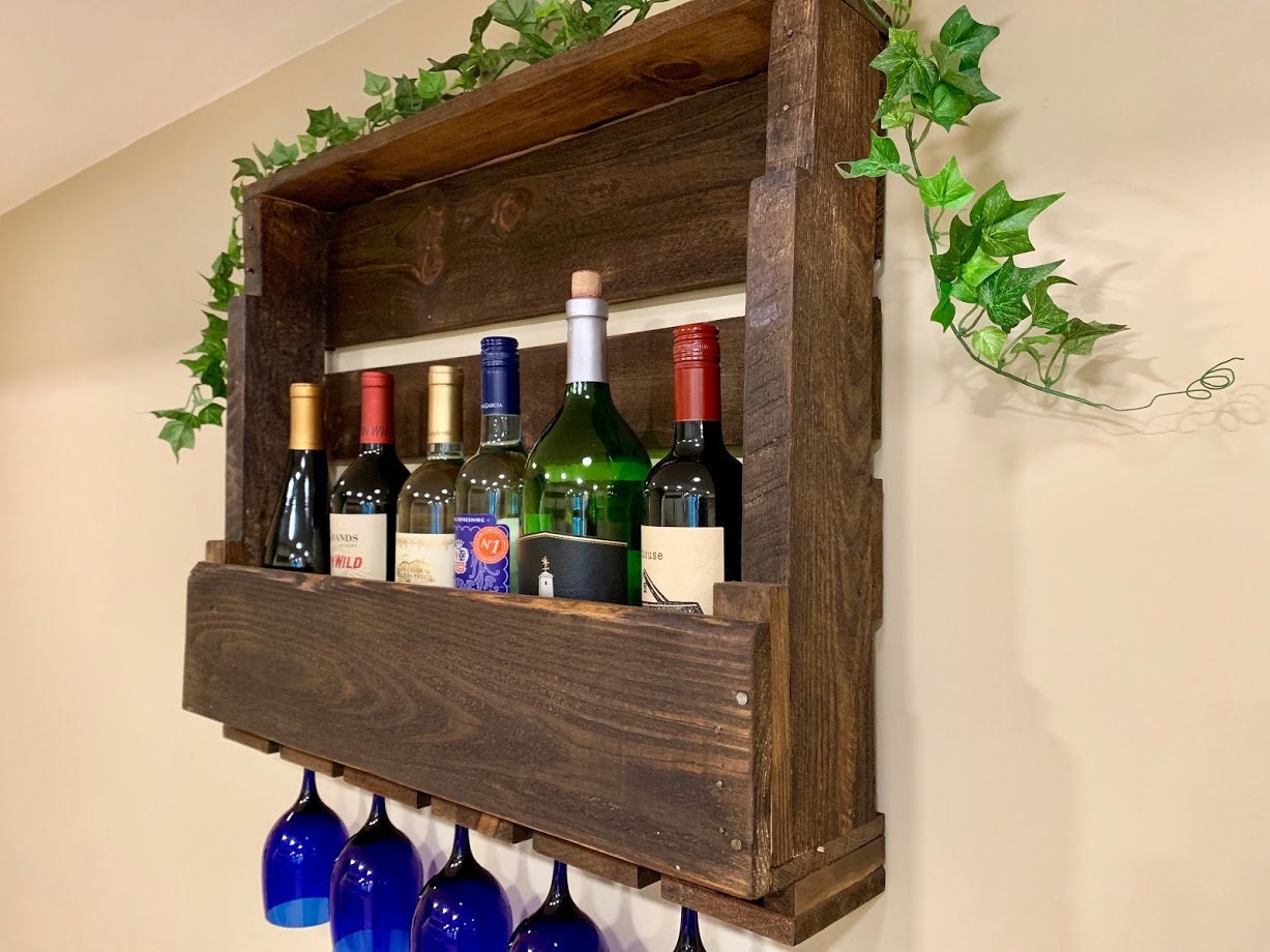 Handmade Wood Wine Rack Etsy
