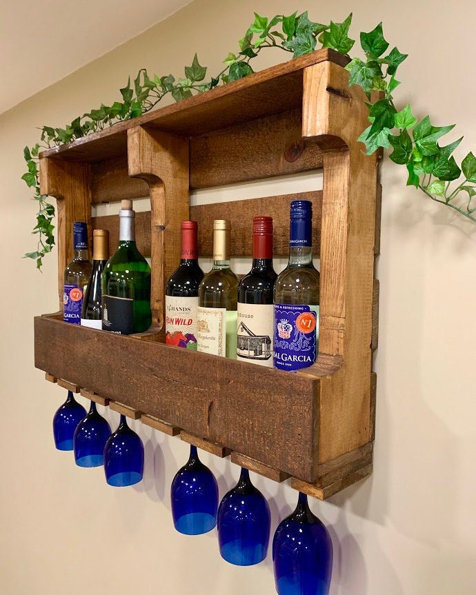 Handmade Wood Wine Rack Etsy