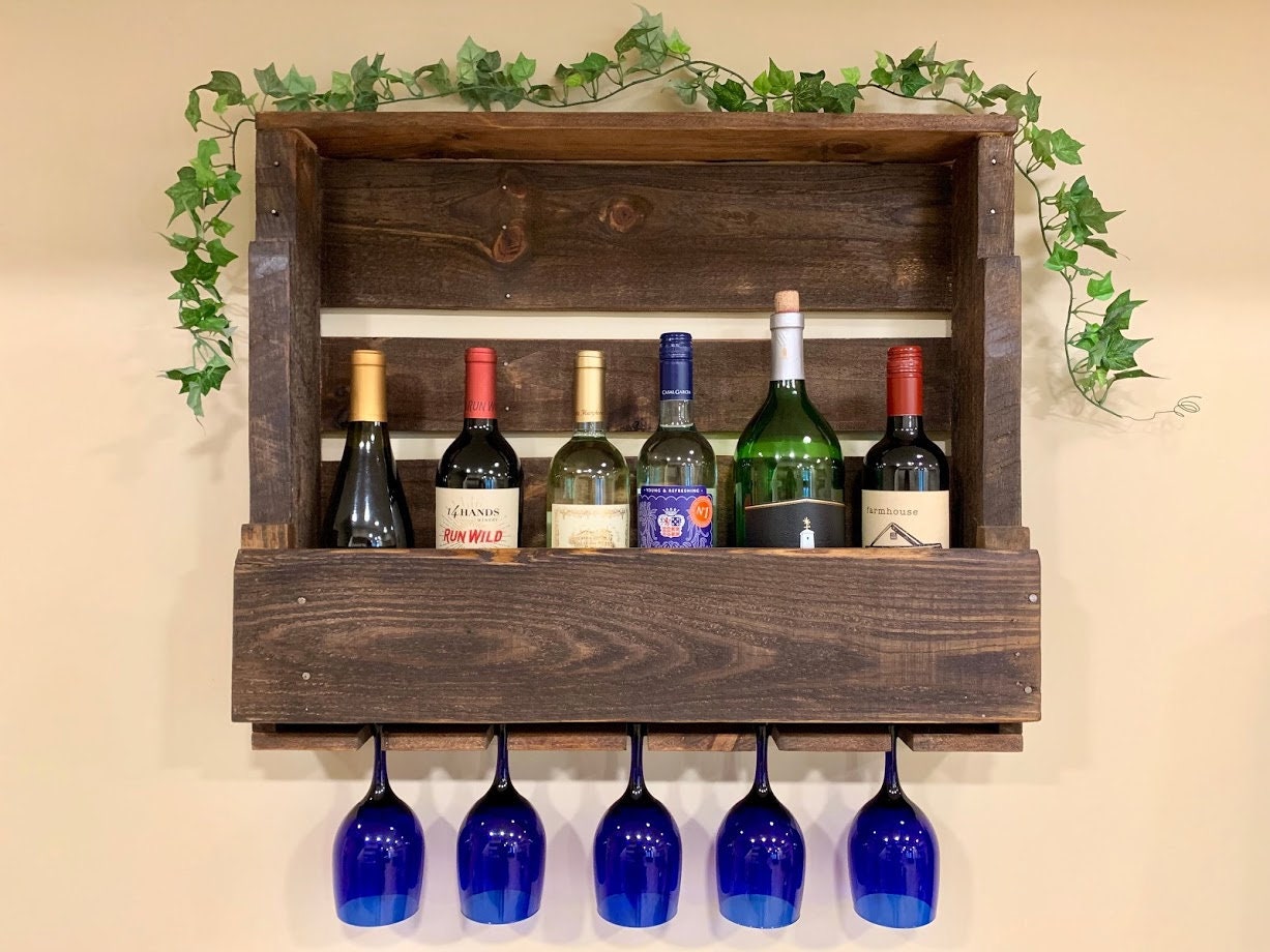 Handmade Wood Wine Rack Etsy