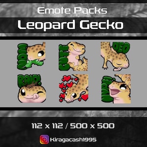 Gecko Twitch Emote, Leopard Gecko, Subscriber Twitch Emote, Discord, Youtube