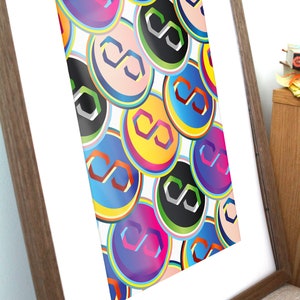Polygon Pop Art Print