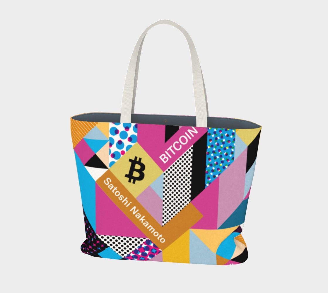 Isometrik de Bitcoin Bolsa grande - Etsy España