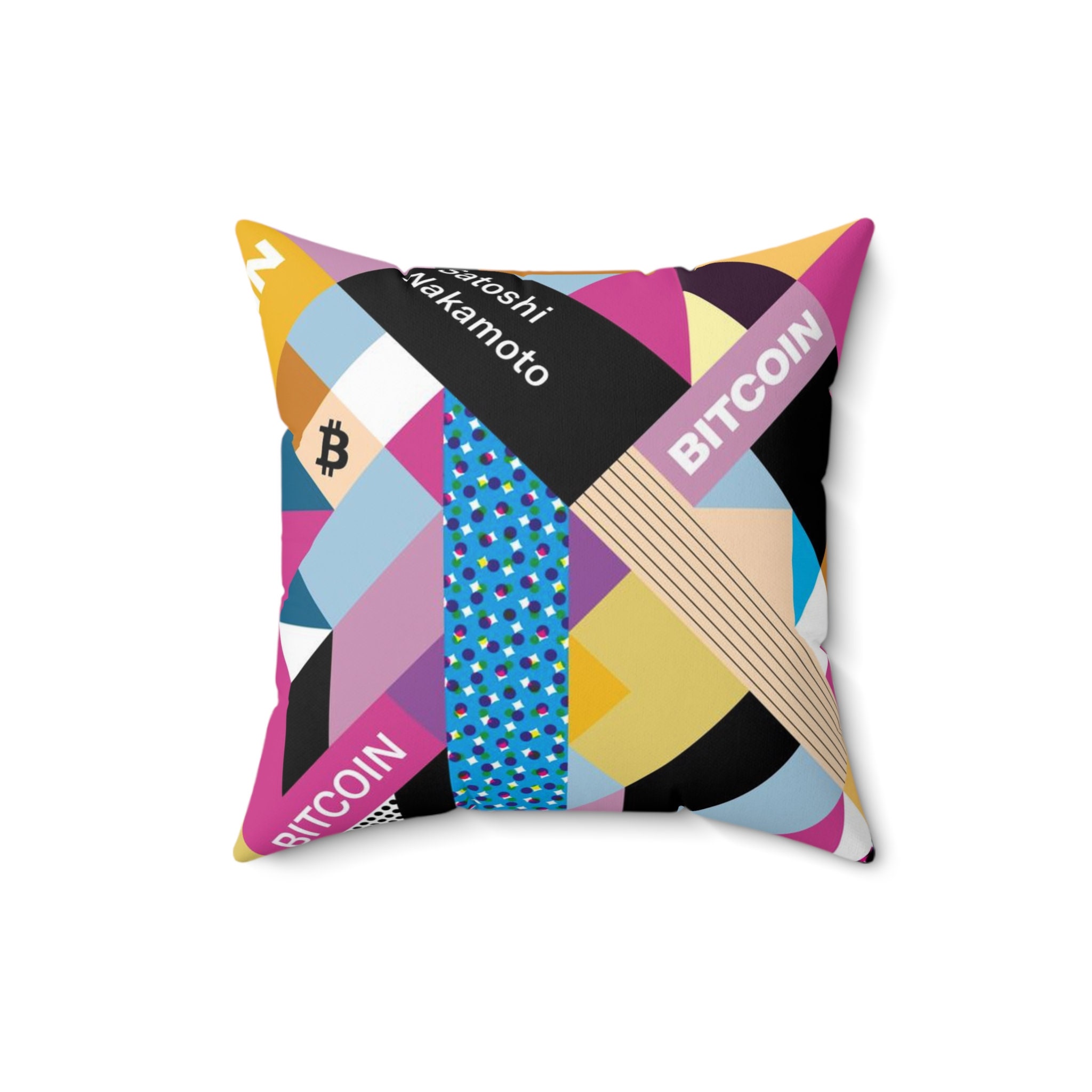 ビットコイン アイソメトリック スクエア ピロー - Etsy 日本