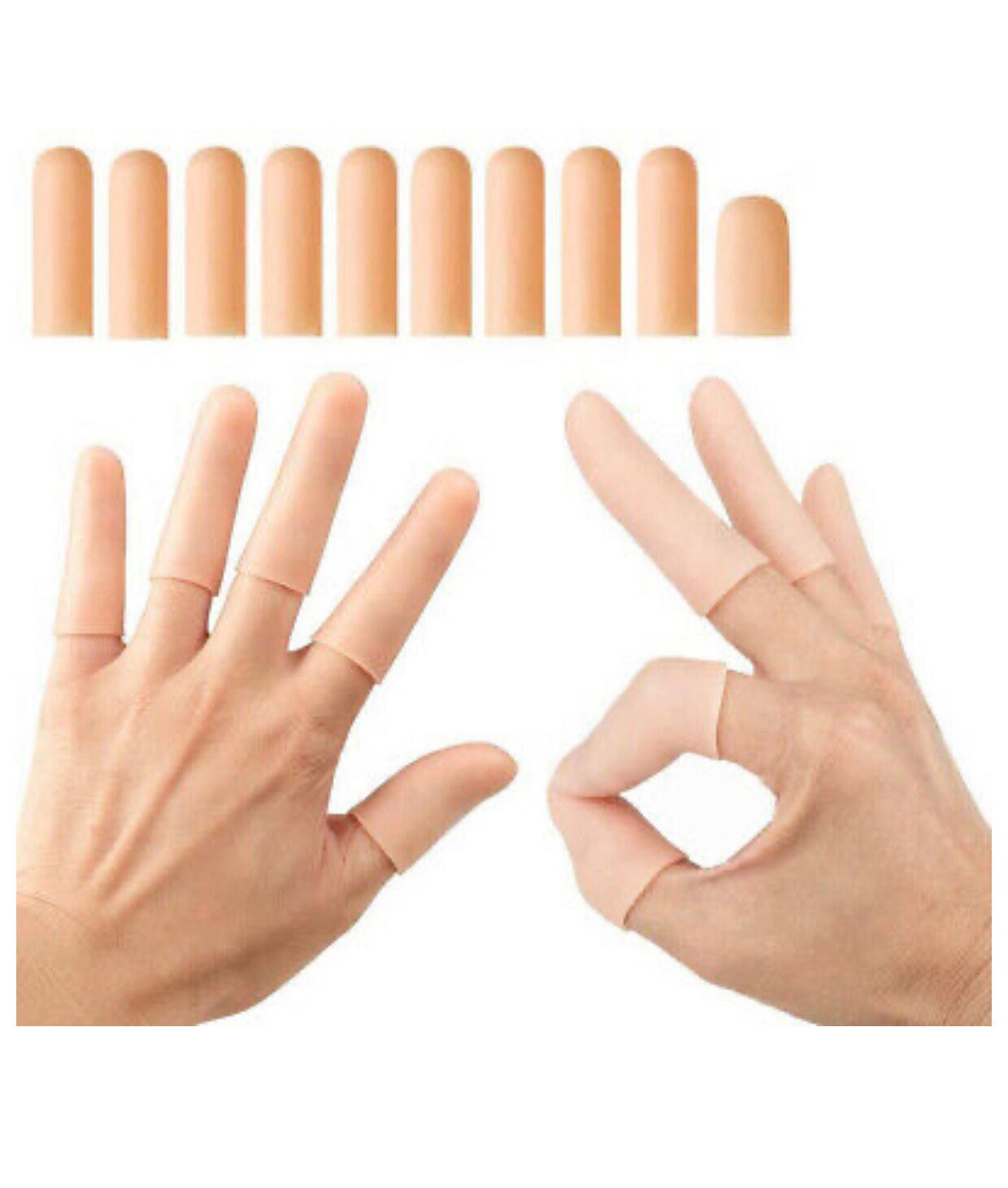 Dedo cuna Gel Protector de dedos dedos brace Soporte Guantes Etsy