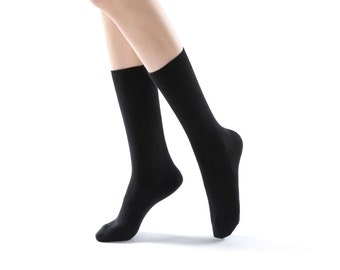 Eva Essential Crew Sock | Schwarz, Basic Crew