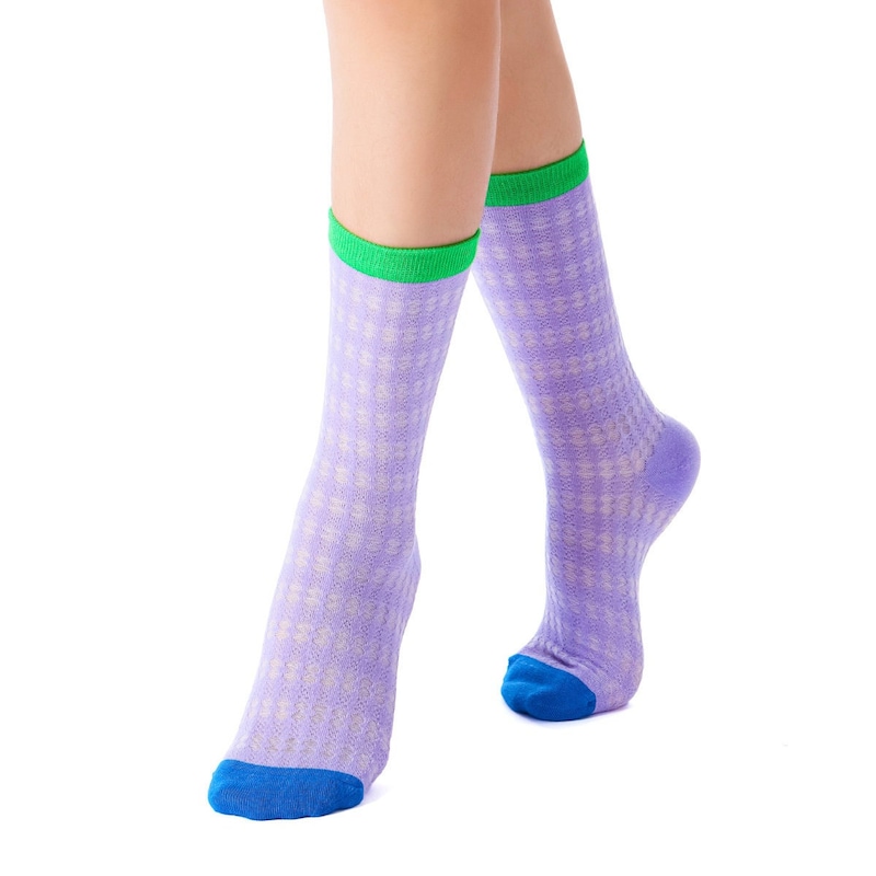 Cashmere Pointelle Socks main image 1