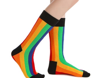 Pride Rainbow Stripe Crew Sock