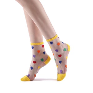 Heartbreaker Sheer Ankle Sock Color image 3