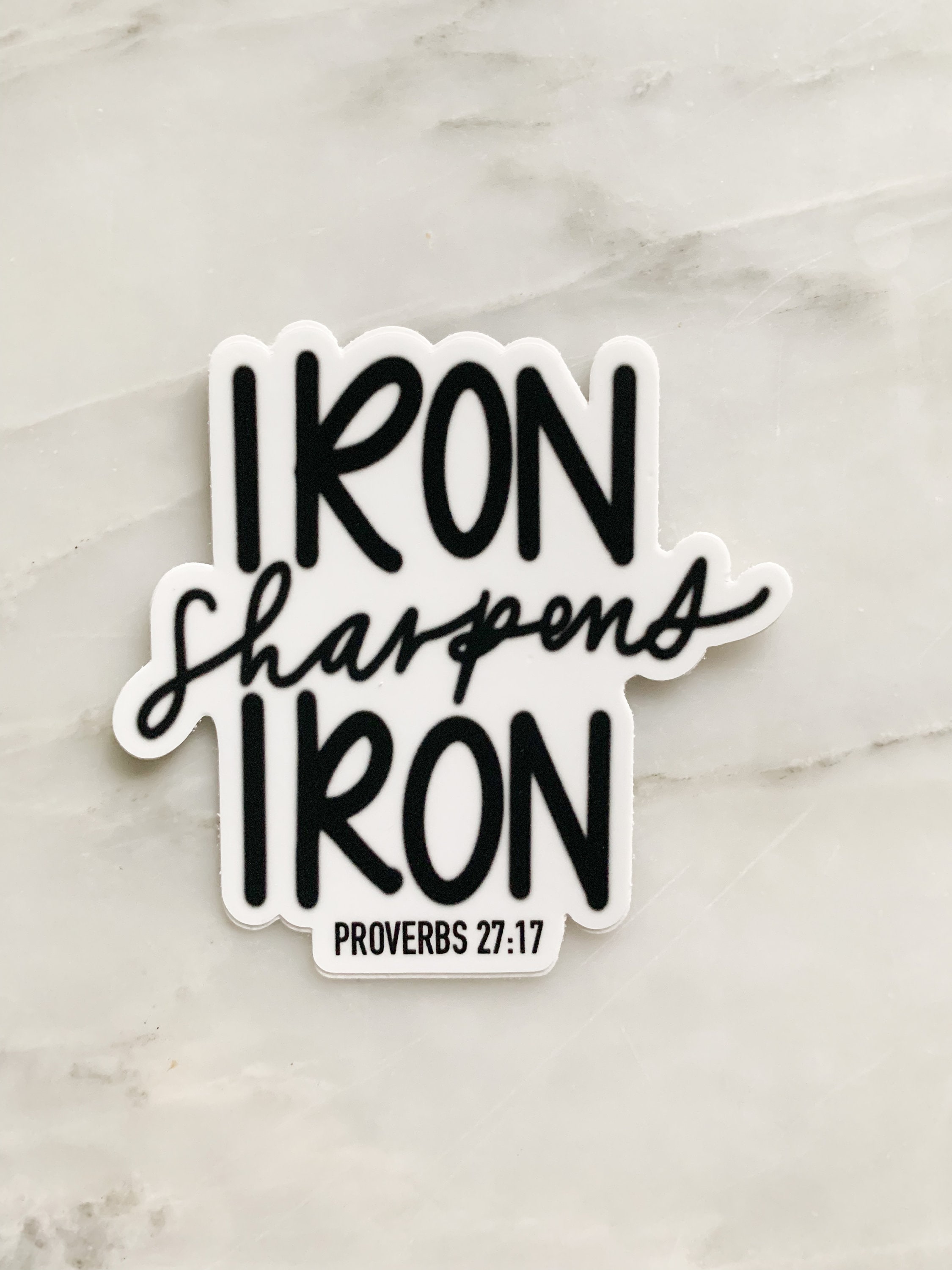 Iron Sharpens Iron Sticker - Etsy