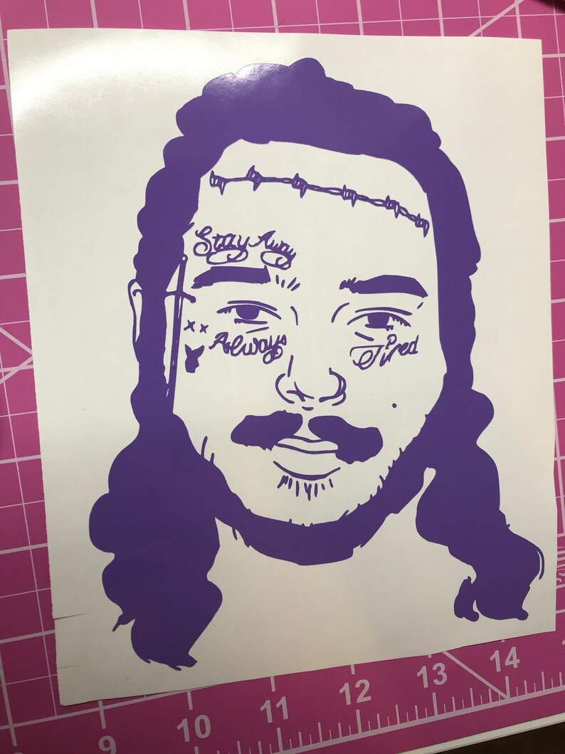 Post Malone Vinyl Decal Etsy