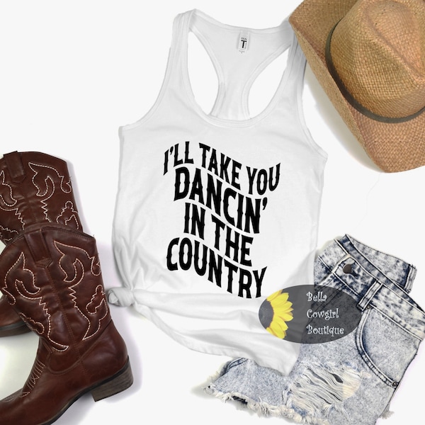 I'll Take Dancing In The Country Western Women's Tank Top