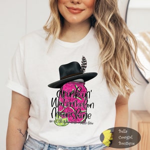 Watermelon Moonshine Country Music T-Shirt