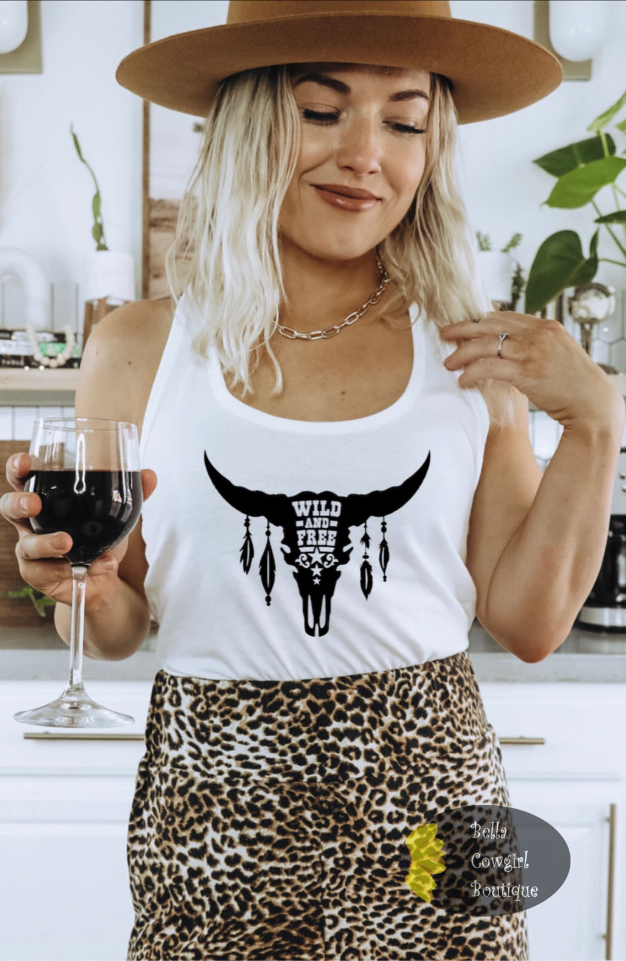 bull skull tank top