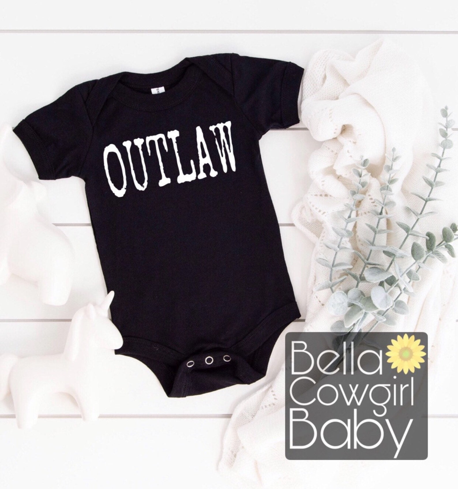Outlaw Western Country Baby Onesie Bodysuit Etsy