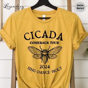 Cicada Shirt 2024 Cicada Reunion Tee Funny Cicada Concert T-shirt Bug Humor Goblincore Insect Tee Shirts Nature Lover Gift