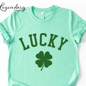 St. Patrick's Day Shirt, Lucky Shamrock Tee, Short Sleeve, VNeck, Long Sleeve, Sweatshirt