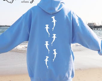 Hammerhead Shark Sweatshirt Save The Ocean Marie Biologist Gift Respect The Locals Shark Hoodie: Adult and Youth Sizes Available!