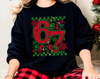 Santa Six Seven Shirt, 67 Trend Christmas Tee Shirt 67