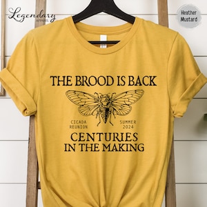 Cicada Shirt 2024 the Brood is Back Tee Funny Cicada T-shirt Bug Humor ...