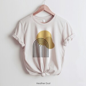 Monder Rainbow Tshrit | Boho Abstract Graphic Shirt | Minimal design, Gift for her