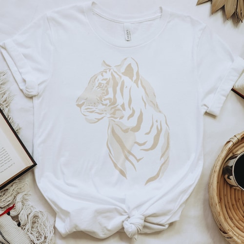 Tiger Graphic Tee Women's Oversized Tshirt Tropical Etsy