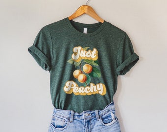 Ykomow Just Peachy Women's T-Shirt - Short Sleeve Graphic Tee, Pink, Medium - View #6