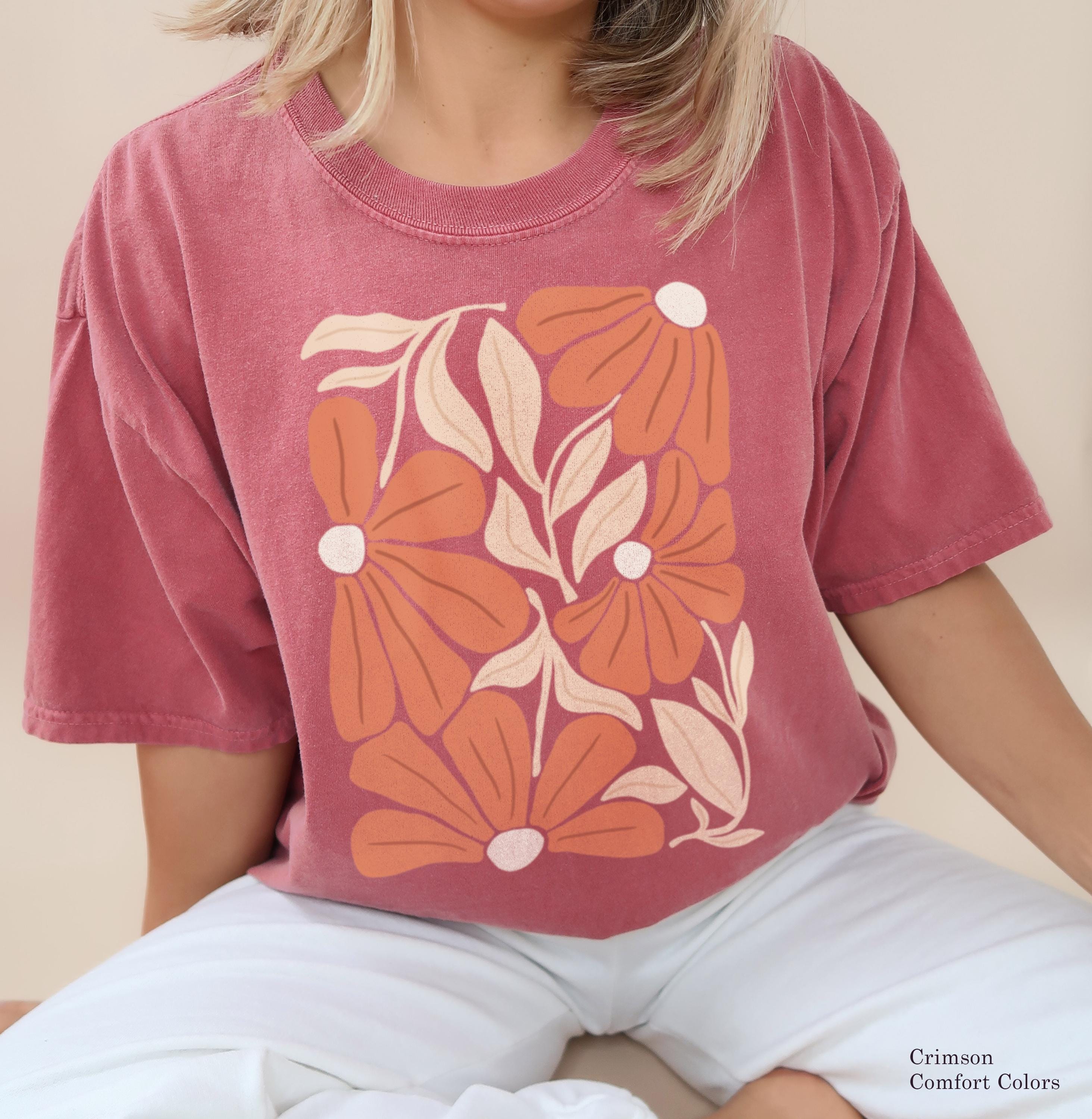 トップス house on the hill (Flower) Tee &Pants Flower on the Side T-shirt - Etsy