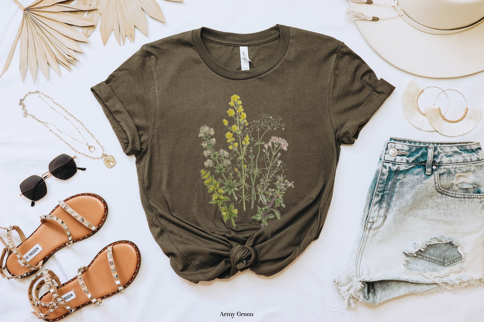 Wildflower Era artisan Graphic Tee - black