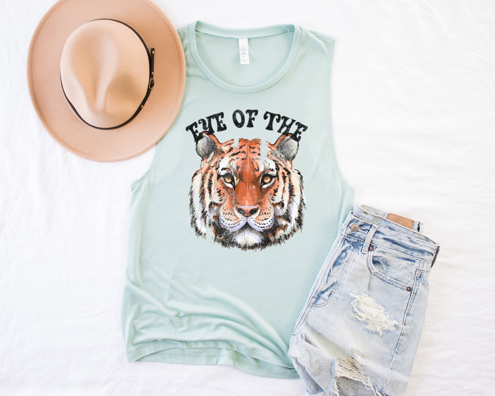 Eye of the Tiger Tee - Grey [S-3X]
