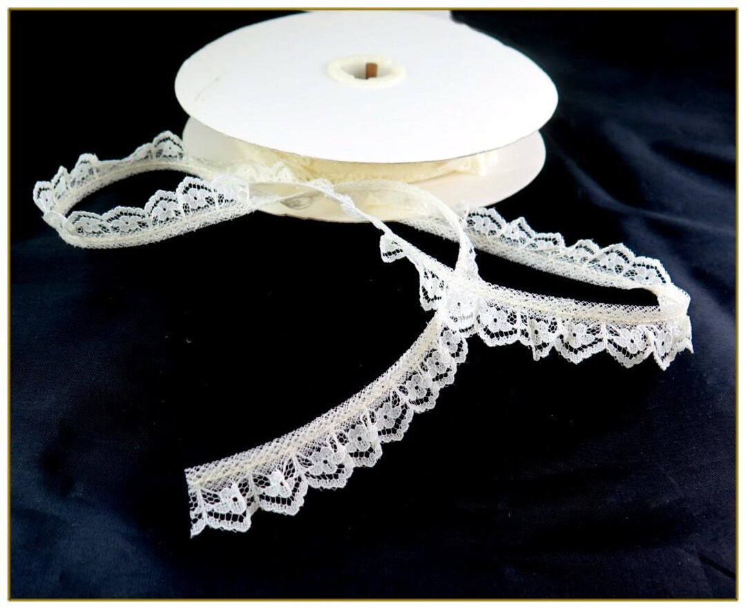 Scallop Ruffle Edge Ivory Scallop Edge Ruffled Lace, 1/2 Inch, 20 Yards - Etsy