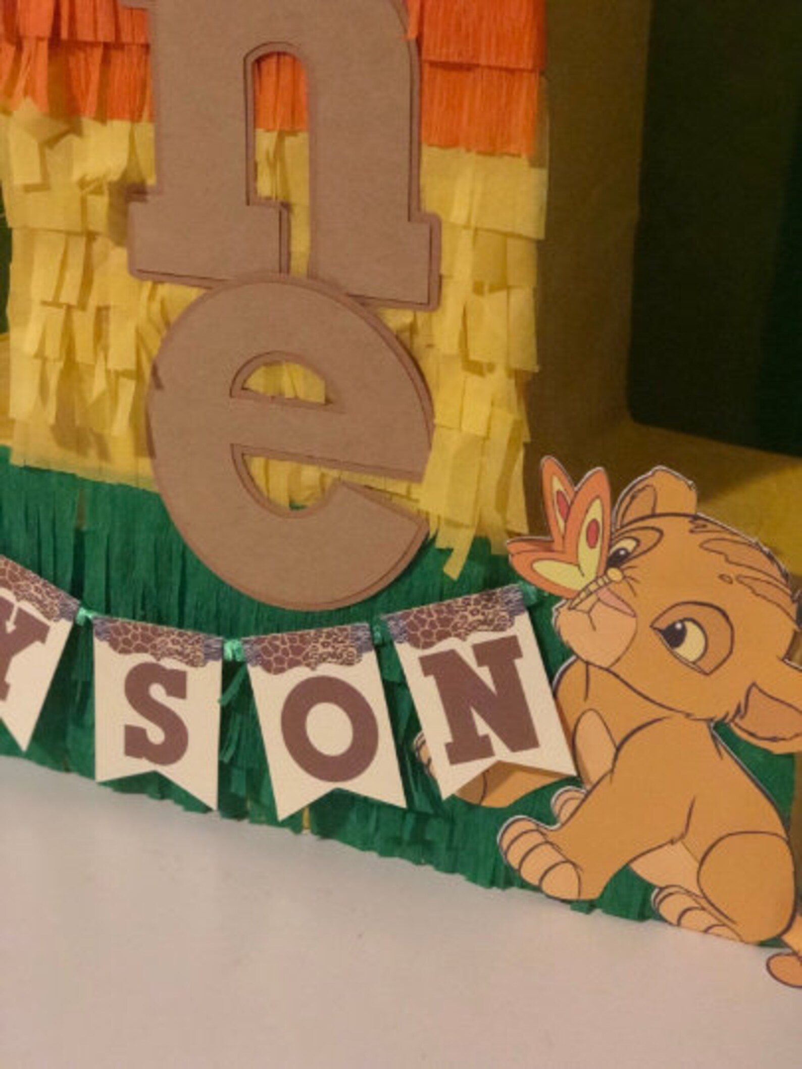 The lion king 1ft pinata personalized any digit any color | Etsy