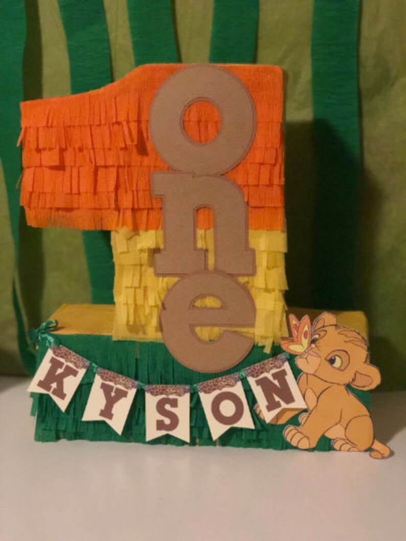The lion king 1ft pinata personalized any digit any color | Etsy