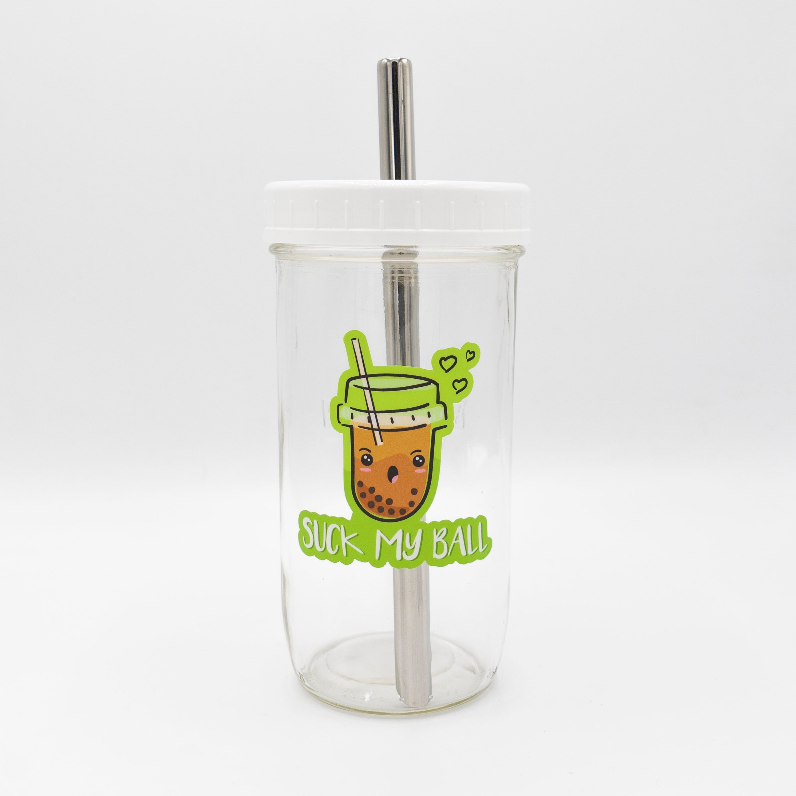 EcoFriendly Reusable Boba Tea Cup with Stainless Steel Etsy